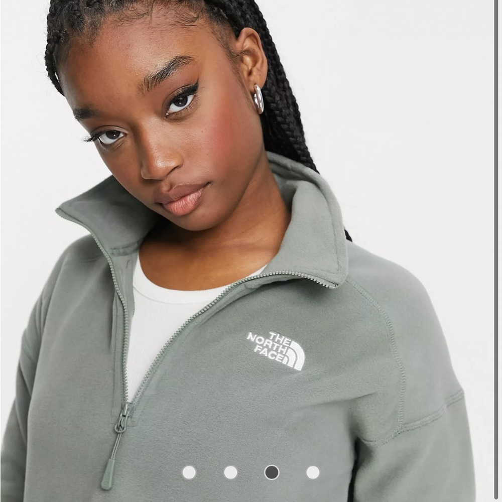 The North Face 100 Glacier 1/4 zip cropped fleece
